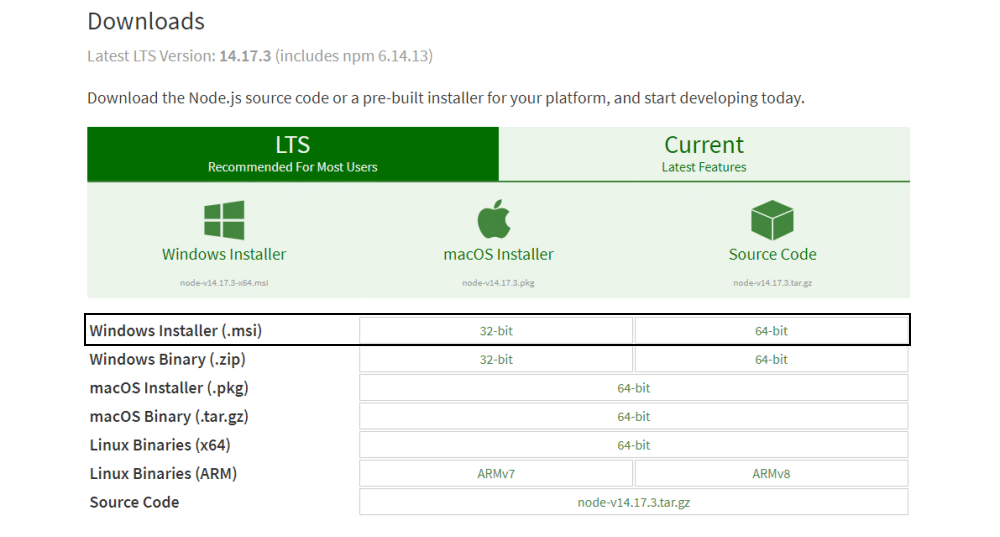 دانلود Node.js