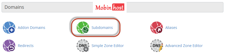 آموزش ساخت SubDomain