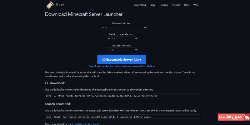 دانلود minecraft server launcher