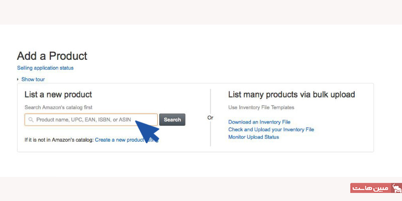 گزینه add a new listing