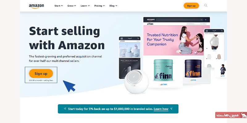 شروع افتتاح حساب فروشنده در آمازون