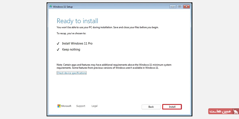  نصب windows 11 