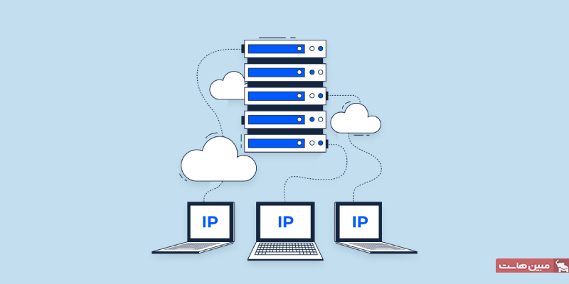 یک سرور متصل به چند کامپیوتر