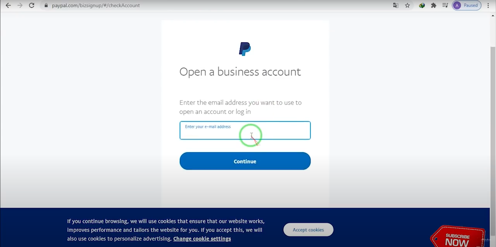 آموزش ساخت اکانت پی پال به صورت تصویری
