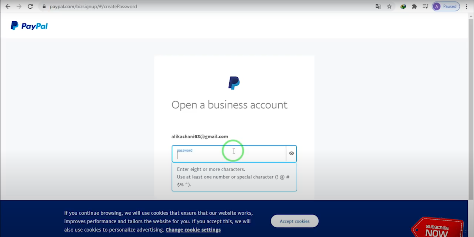 آموزش ساخت اکانت پی پال به صورت تصویری