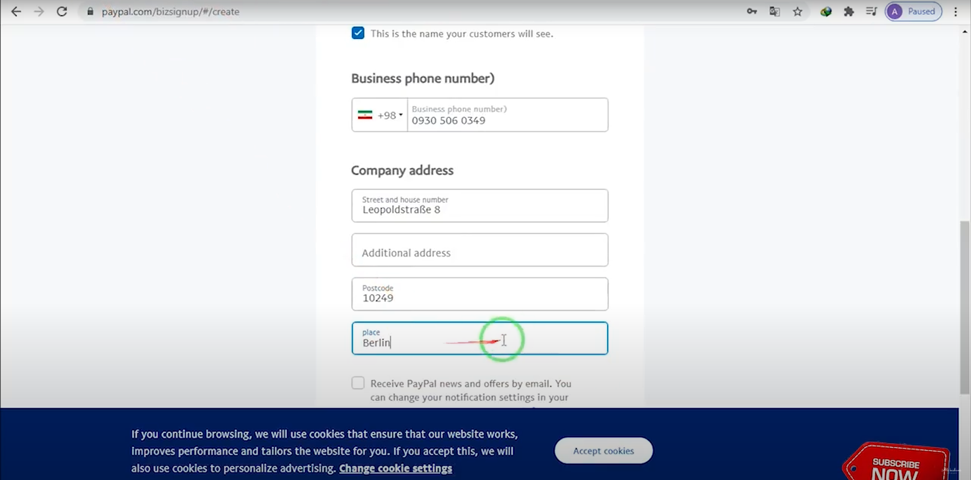 آموزش ساخت اکانت پی پال به صورت تصویری