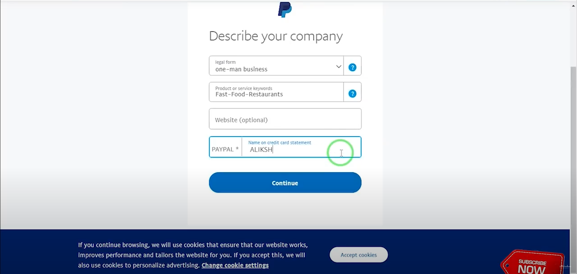 آموزش ساخت اکانت پی پال به صورت تصویری