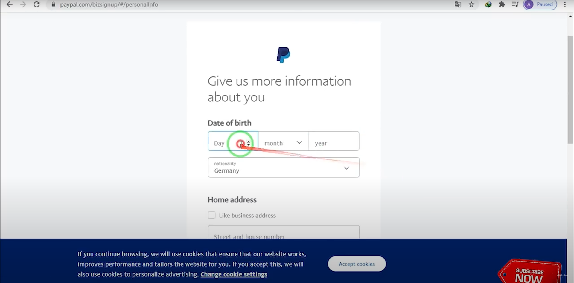 آموزش ساخت اکانت پی پال به صورت تصویری