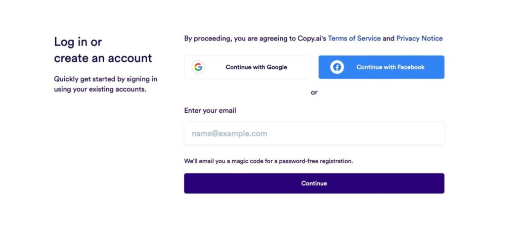 آموزش گام به گام ثبت نام و شروع کار با Copy.ai
