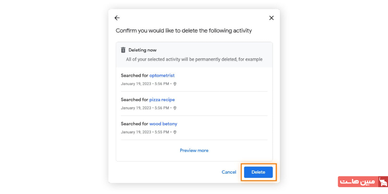 حذف تاریخچه از حساب کاربری گوگل (My Activity)