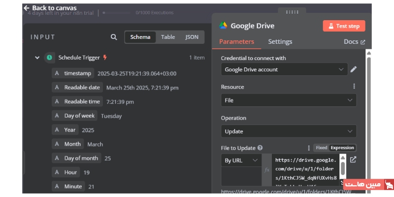 ایجاد Workflow در n8n برای طبقهبندی و آرشیو دادهها ۳