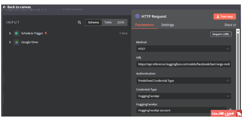 ایجاد Workflow در n8n برای طبقهبندی و آرشیو دادهها ۵