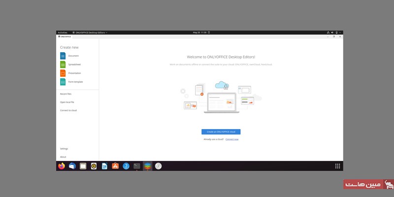 محیط گرافیکی onlyoffice