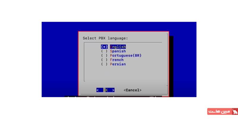 انتخاب زبان