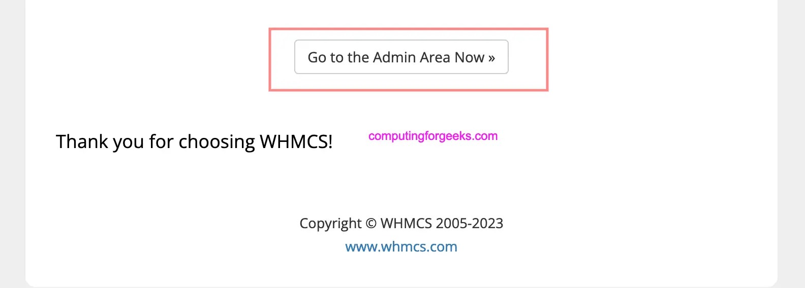 پیکربندی WHMCS از طریق کنسول تحت وب