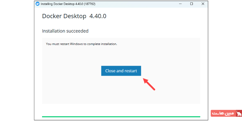 نصب داکر دسکتاپ روی ویندوز از طریق رابط گرافیکی ۲