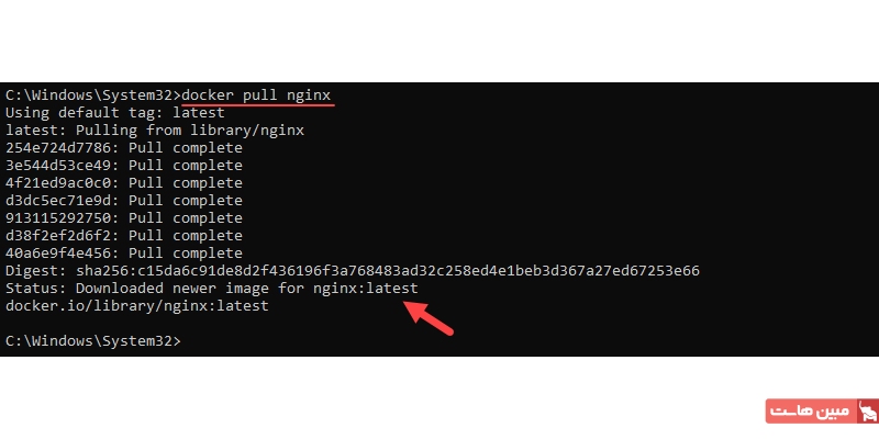 نصب داکر در ویندوز از طریق خط فرمان (CLI)