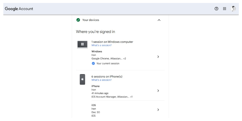 قطع اتصال دستگاههای قدیمی یا ناشناس