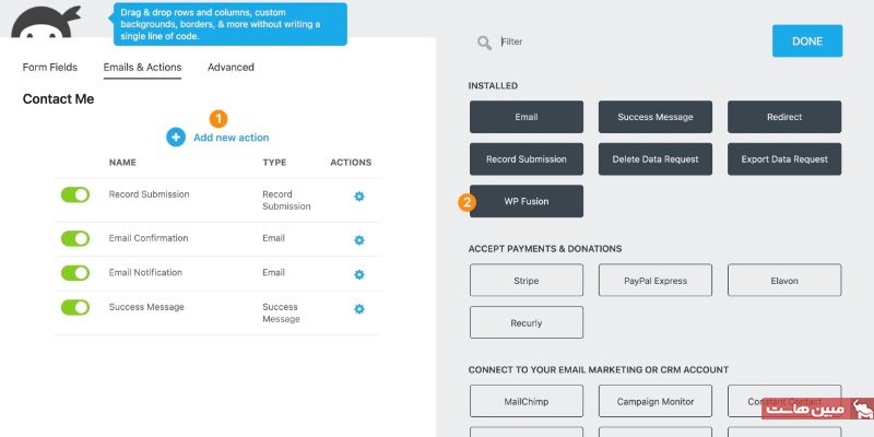 افزونه فرم ساز وردپرس Ninja Forms