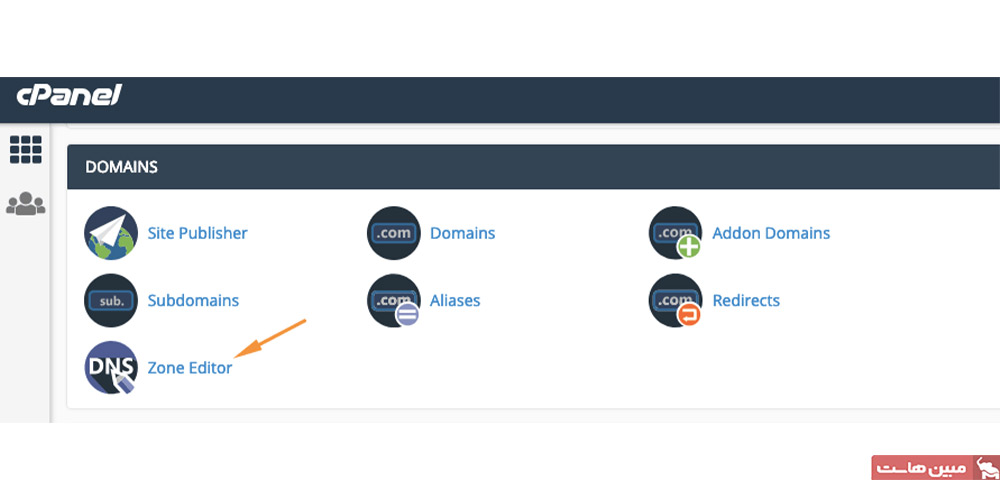ورود به پنل هاست و مدیریت DNS