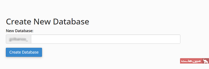 ایجاد دیتابیس جدید