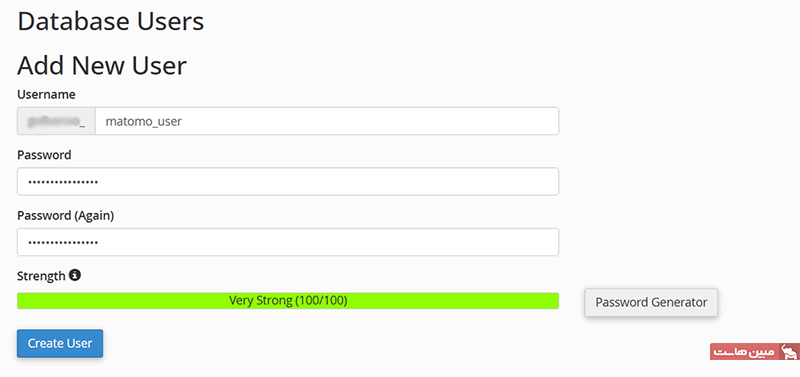 ایجاد یوزر جدید