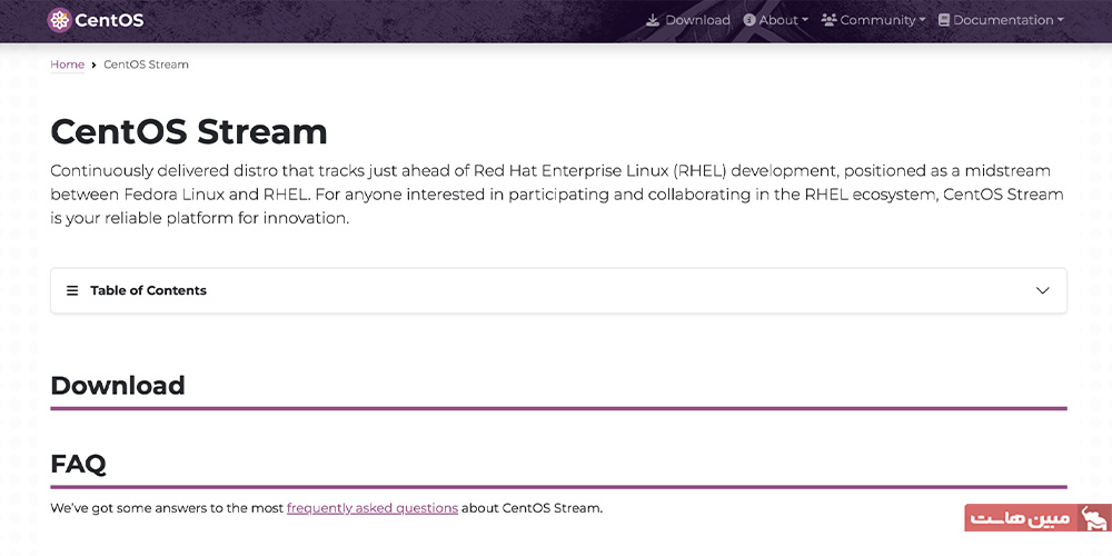 سیستم عامل برای داکر CentOS Stream راکی لینوکس