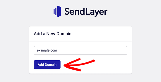 اضافه کردن دامنه در SendLayer