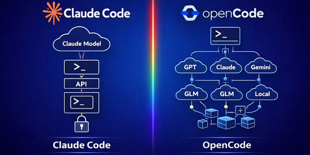 مقایسه OpenCode با Claude Code