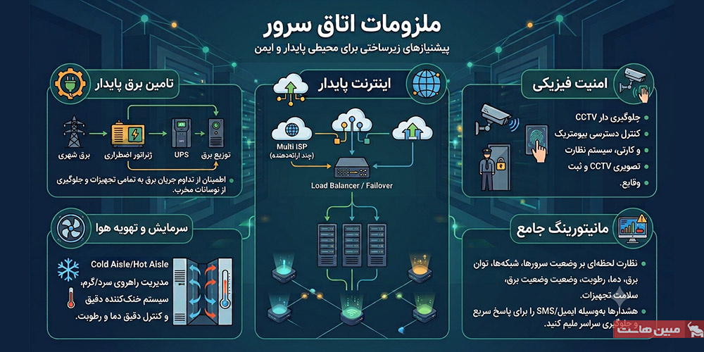 راهاندازی اتاق سرور