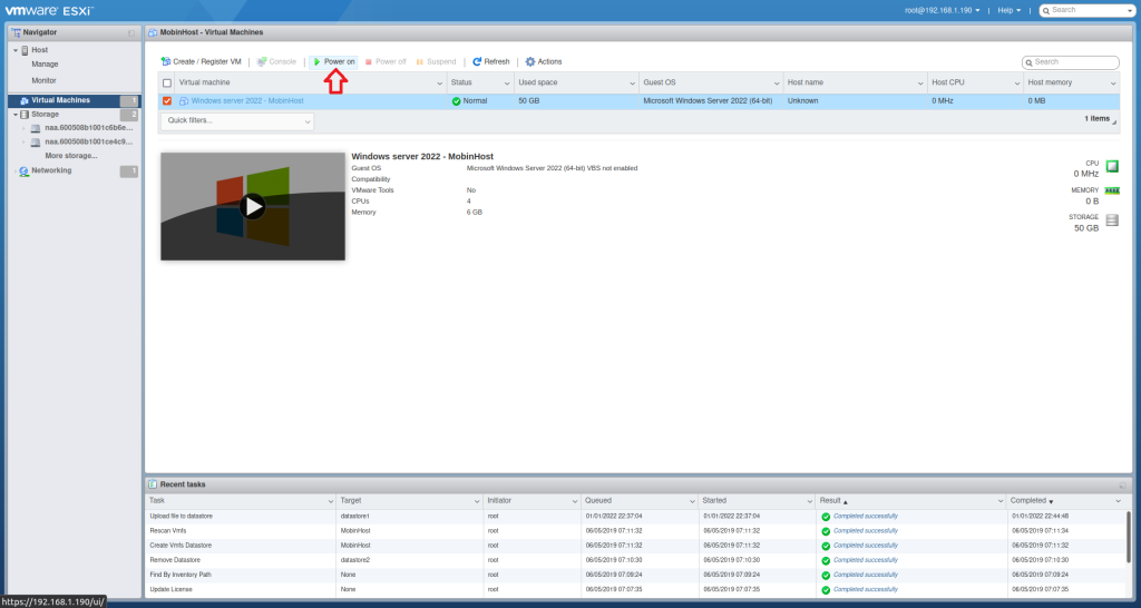 Installing Windows Server 2022