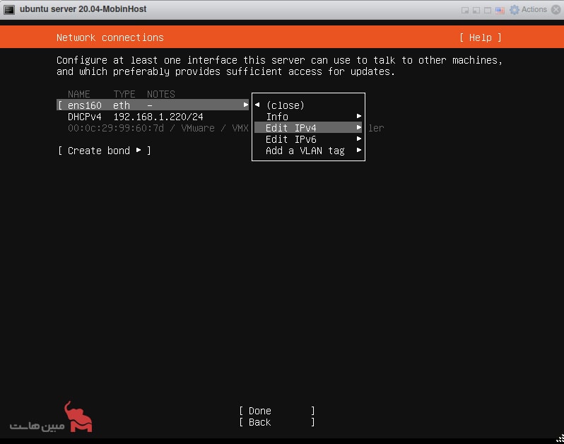 نصب اوبونتو سرور Ubuntu Server