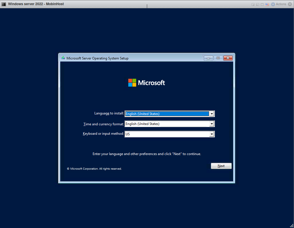 نصب ویندوز سرور 2022 بر روی VMware ESXi 7.0