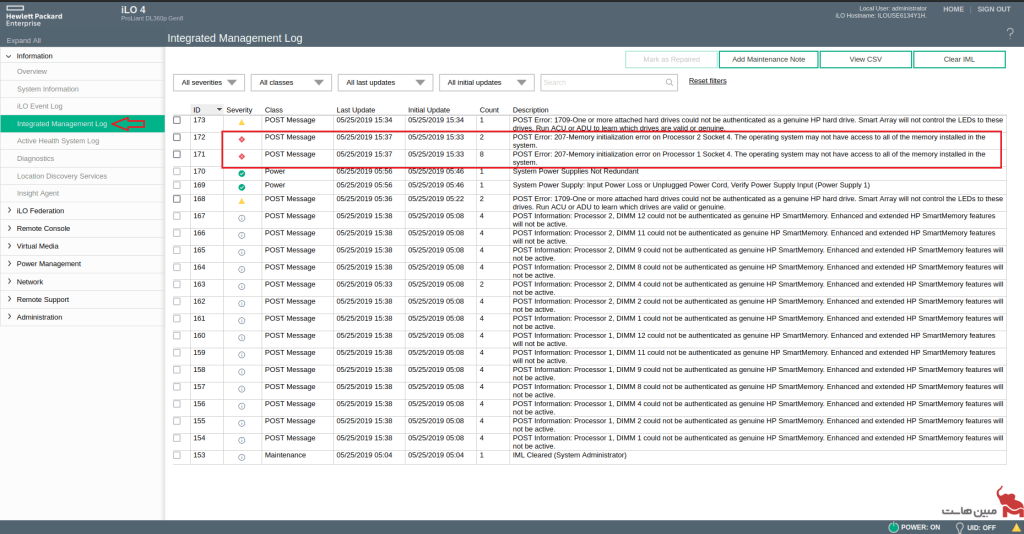 Integrated Management Log